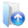 Folder Blue Up Icon 32x32 png